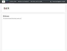 Tablet Screenshot of moodle.enib.fr